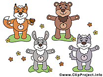 Waldtiere Clipart
