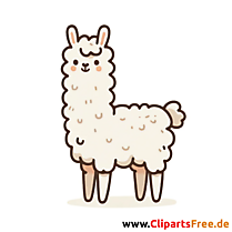 Clipart mit Lama