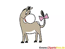 Esel Clipart, Bild, Illustration