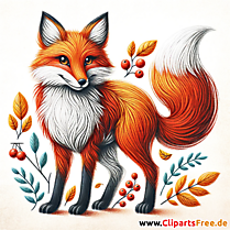 Fuchs Illustration für Märchen