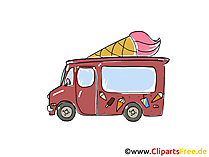 Auto Eis Clipart, Bild, Cartoon, Comic, Grafik