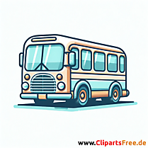 Autobus Clipart zum Drucken