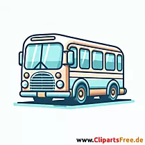 Autobus Clipart zum Drucken