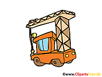 Baukran Bild, Clipart, Illustration, Grafik, Zeichnung kostenlos