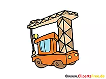 Baukran Bild, Clipart, Illustration, Grafik, Zeichnung kostenlos