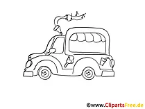 Bild zum Ausmalen Auto
