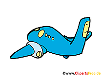 Cartoonflugzeug Bild, Clipart, Illustration, Grafik, Zeichnung kostenlos