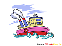 Fischdampfer, Trawler Clipart, Bild, Grafik kostenlos