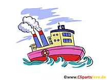 Fischdampfer, Trawler Clipart, Bild, Grafik kostenlos