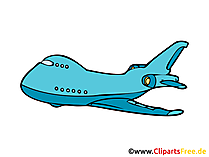 Flugzeug Bild, Clipart, Illustration, Grafik, Zeichnung kostenlos