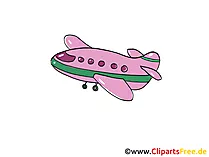 Flugzeug Clipart, Bild, Cartoon, Comic, Grafik