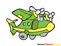 Flugzeug mit zwei Motoren Bild, Clipart, Illustration, Grafik