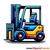 Gabelstapler Bild mit weißem Hintergrund