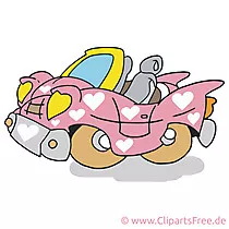 Hochzeitslimousine Clipart, Bild, Cartoon kostenlos