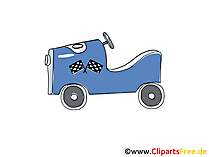 Kinder-Fahrzeug Clipart, Bild, Cartoon, Comic, Grafik