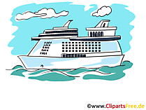 Kreuzfahrtschiff Clipart kostenlos