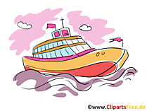 Luxus-Yacht Clipart, Bild, Cartoon gratis
