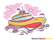 Luxus-Yacht Clipart, Bild, Cartoon gratis