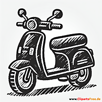 Moped Clipart