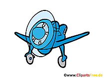 Motorflugzeug Bild, Clipart, Illustration, Grafik, Zeichnung kostenlos