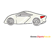 Roadster Bild, Clipart, Image, Comic, Zeichnung