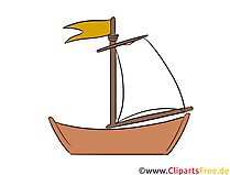 Segelschiff Clipart, Illustration, Bild kostenlos