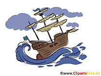 Storm Clipart Schiffe im Meer