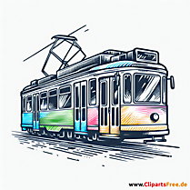 Straßenbahn Clipart
