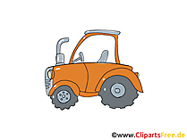 Traktor Clipart, Bild, Cartoon, Comic, Grafik