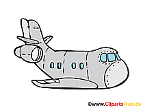 Transportflugzeug Bild, Clipart, Illustration, Grafik, Zeichnung kostenlos