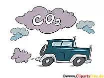 Auto ohne Partikelfilter Clipart, Stock Bild, Illustration