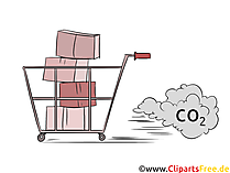 Co2 Handel Stock Illustration, Bild, Clipart