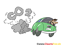 PKW verschmutzt Luft Stock Bilder, Cliparts, Illustrationen