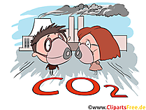 Smog in der Luft, in der Stadt Stock Illustration, Bild, Clipart