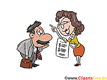 Finanzamt-Prüfung, Betriebsprüfung Illustration, Bild, Grafik, Clipart