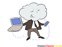 Cloud ist die Zukunft Clipart, Illustration, Cartoon