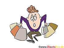 Viel Gepäck im Urlaub Clipart, Bild, Grafik