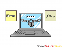 Antivirus Software Clipart, Bild, Illustration