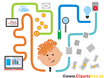 Clipart-Bild Fintech-Apps, Smartphone, Handy