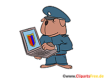 Antivirus Software Illustration, Clip Art gratis