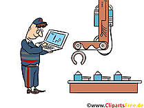 Digitalisierung, Prozessautomatisierung Cliparts, Illustrationen, Bilder