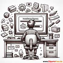 Software programmieren Clipart, Illustration, Bild