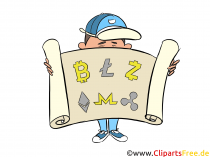 Coins Symbole, Zeichen Clipart