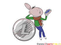 Litecoin Bild, Clipart, Illustration