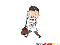 Bewerbung verschicken Clipart, Illustration, Bild, Grafik gratis