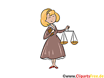 Femida Clipart, Illustration, Comic, Bild