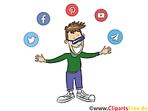 Bild, Clipart Soziale Netzwerke