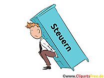 Steuerlast Clipart, Steuer Bilder, Illustrationen