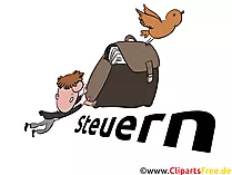 Steuern Illustration, Steuererklärung Bild-Clipart