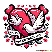E-Card zum Valentinstag zum Verschicken in WhattsApp